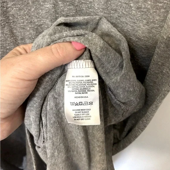 Anthropologie T.la Dresla T-shirt Dress, gray, size S - Picture 3 of 3